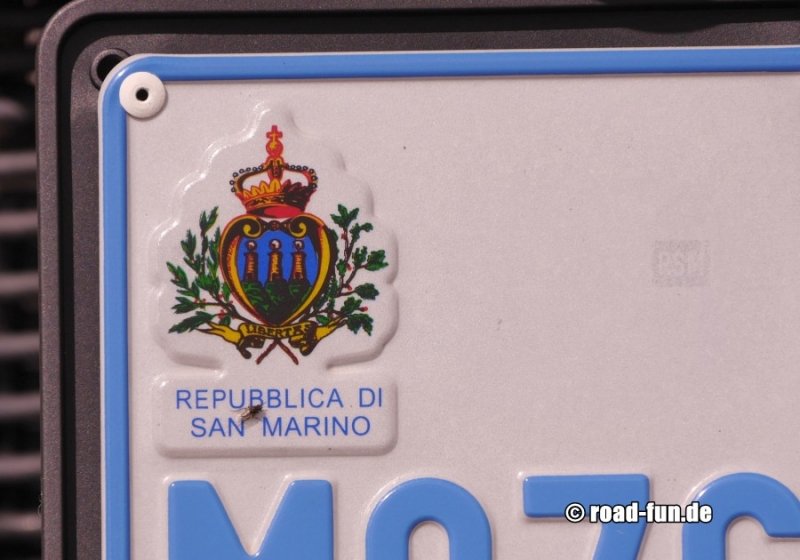 Autokennzeichen Republik San Marino