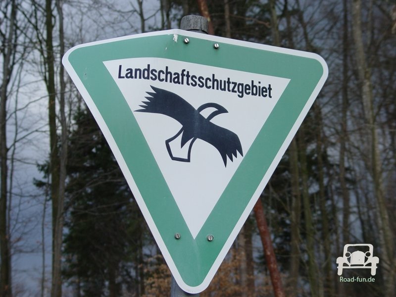 Hinweisschild Landschaftsschutzgebiet - Deutschland
