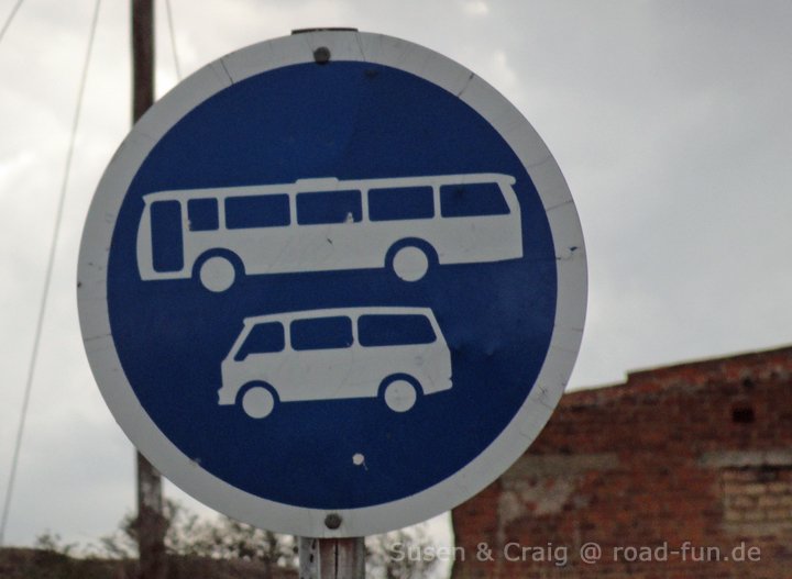 Hinweisschild Lesotho - Bus Strop (1)