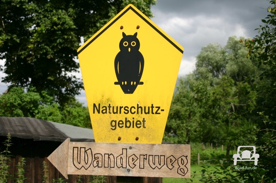 Hinweisschild Naturschutzgebiet - Deutschland