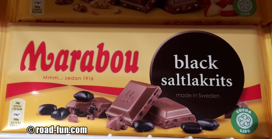 Marabou Schokolade - black saltslakrits