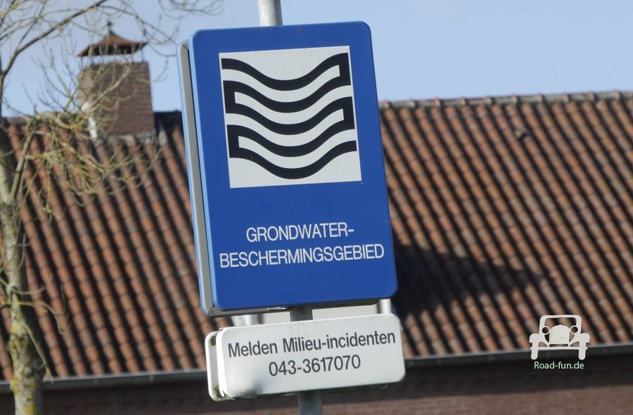 Verkehrsschild Hinweis - Wasserschutzgebiet - Niederlande