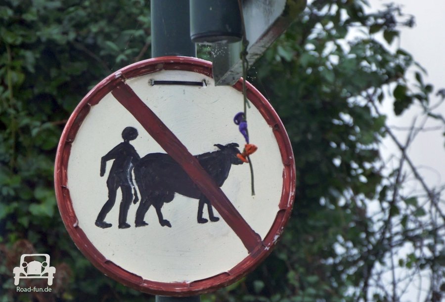 Verkehrsschild Selfmade Verbot Frankreich