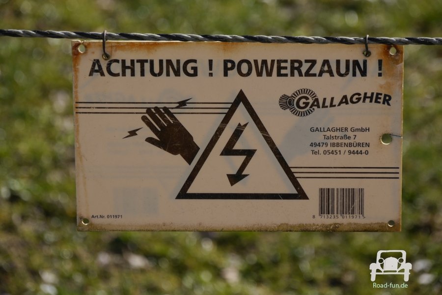 Warnschild Elektrozaun - Deutschland