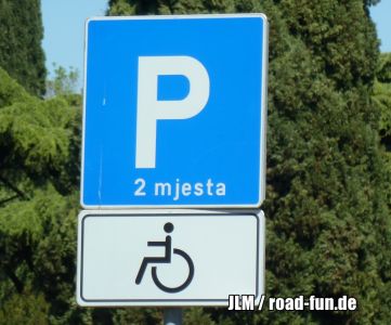 Hinweisschild Parken Kroatien (2)