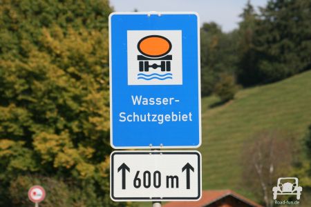 Hinweisschild Wasserschutzgebiet - Deutschland