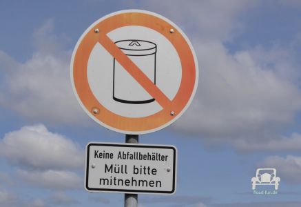 Verbotsschild Abfall - Deutschland