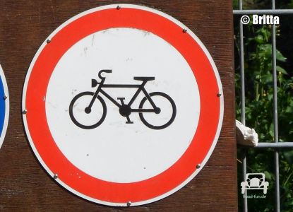 Verbotsschild Radfahrer - Deutschland