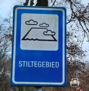 Verkehrsschild Hinweis Ruhegebiet - Niederlande