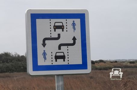 Verkehrsschild Verkehrsregelung Frankreich 