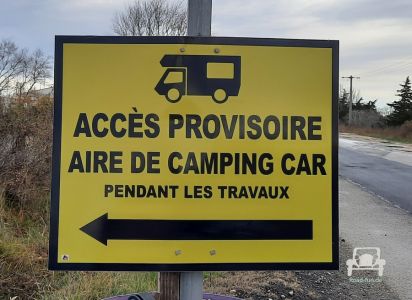 Verkehrsschild Caravan Hinweis Frankreich