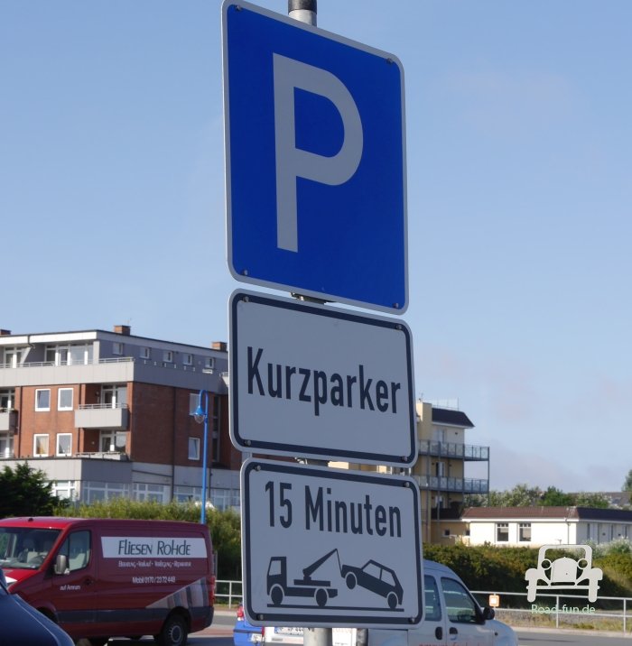 Hinweisschild Parken Kurzparker - Deutschland 
