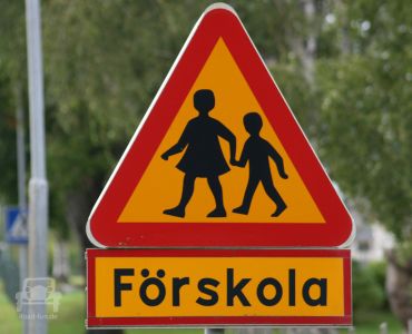 Gefahrenschild Schweden - Kinder