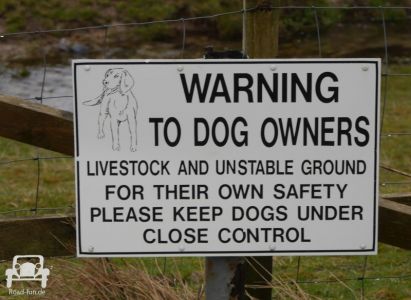 Hinweisschild Hunde an Leine führen - Schottland