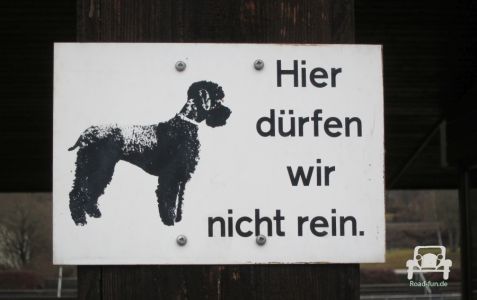 Verbotsschild Hunde - Deutschland  