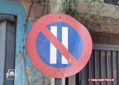 Verkehrsschild Parken Verbot - Sri Lanka